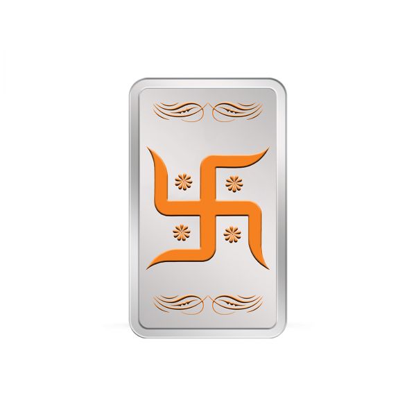 20g Silver Colour Bar (999.9) - Swastik