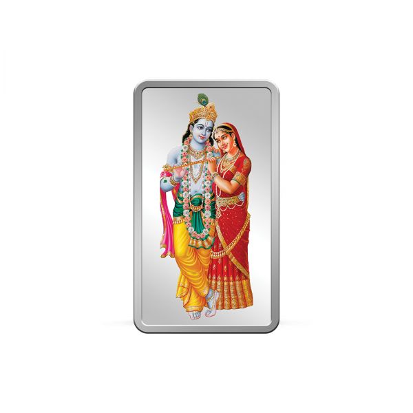 20g Silver Colour Bar (999.9) - Radha Krishna 
