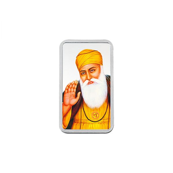 20g Silver Colour Bar (999.9) - Gurunanak Dev