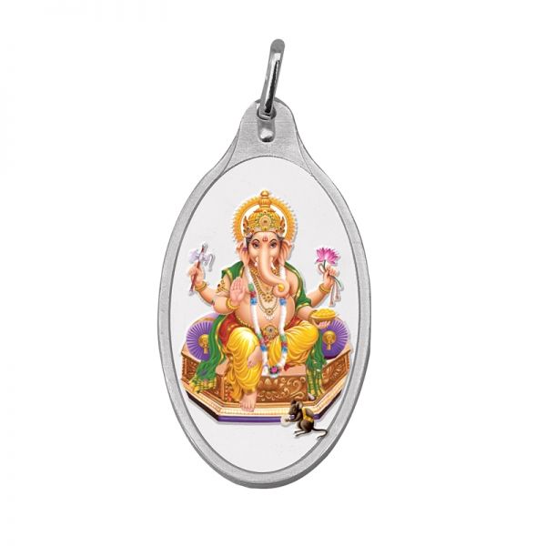 5.11g Silver Colour Pendant (999.9) - Ganesha 
