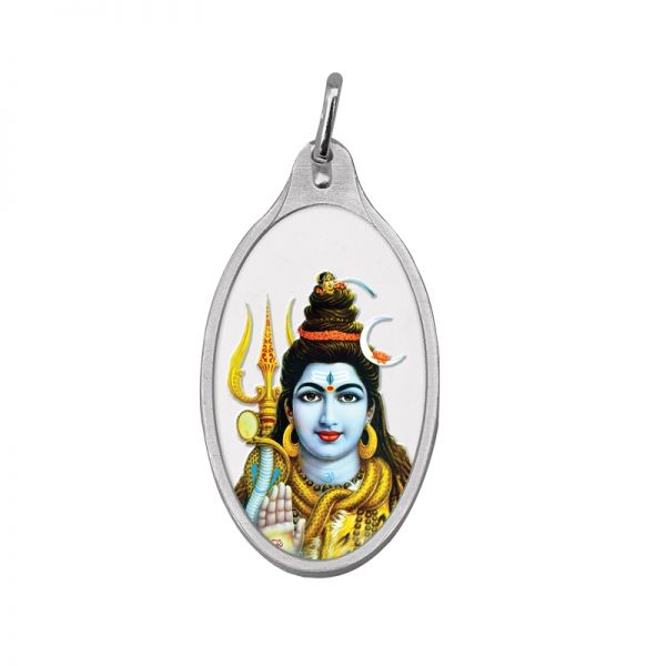 5.11g Silver Colour Pendant (999.9) - Shiv Ji 