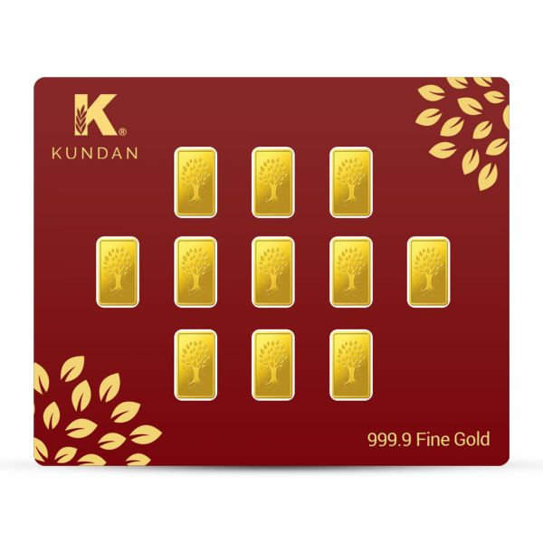 11x1g Gold Bar 24kt (999.9)  - Kalpataru Tree