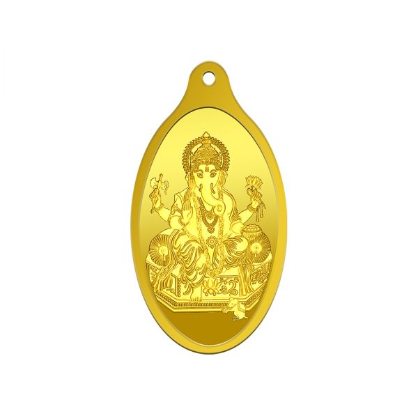 2g Gold Pendant 24kt (999.9)  - Ganesha