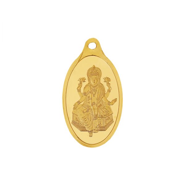 5g Gold Pendant 24kt (999.9)  - Lakshmi Ji