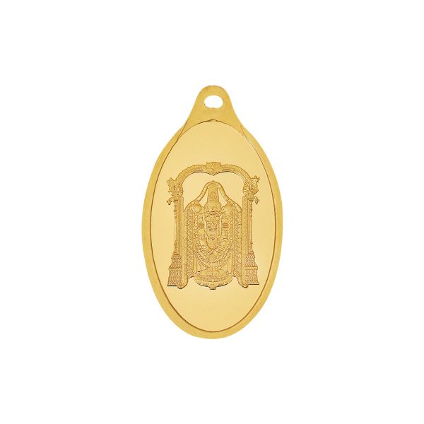 2.5g Gold Pendant 24kt (999.9)  - Tirupati Balaji 