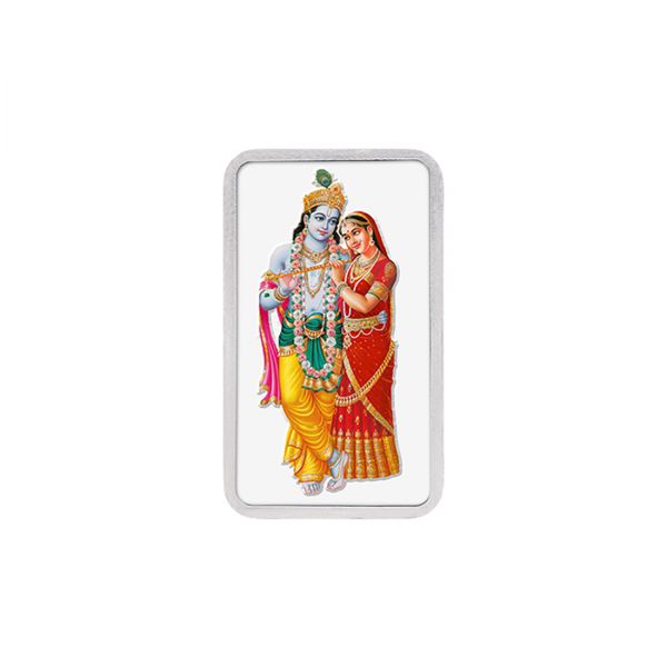 20g Silver Colour Bar (999.9) - Radha Krishna 