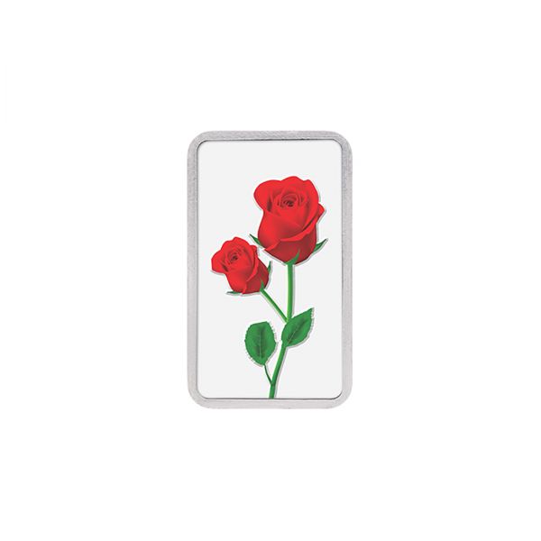 20g Silver Colour Bar (999.9) - Rose 