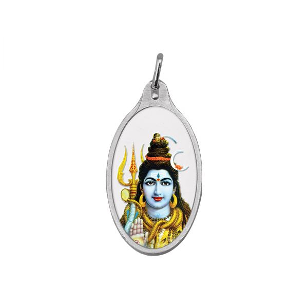 10.11g Silver Colour Pendant (999.9) - Shiv Ji 