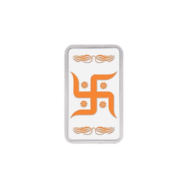 20g Silver Colour Bar (999.9) - Swastik