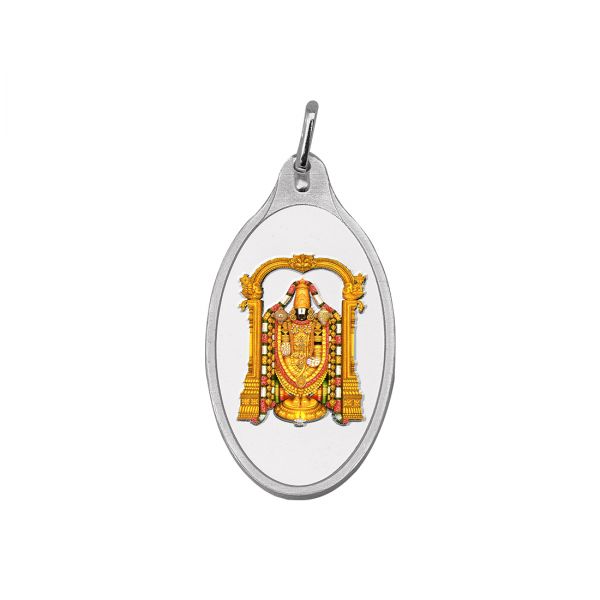 5.11g Silver Colour Pendant (999.9) - Tirupati Balaji 