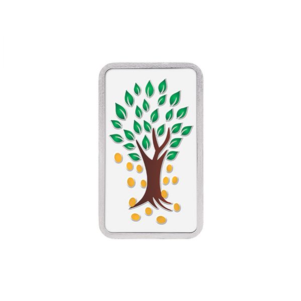 50g Silver Colour Bar (999.9) - Kalpataru Tree