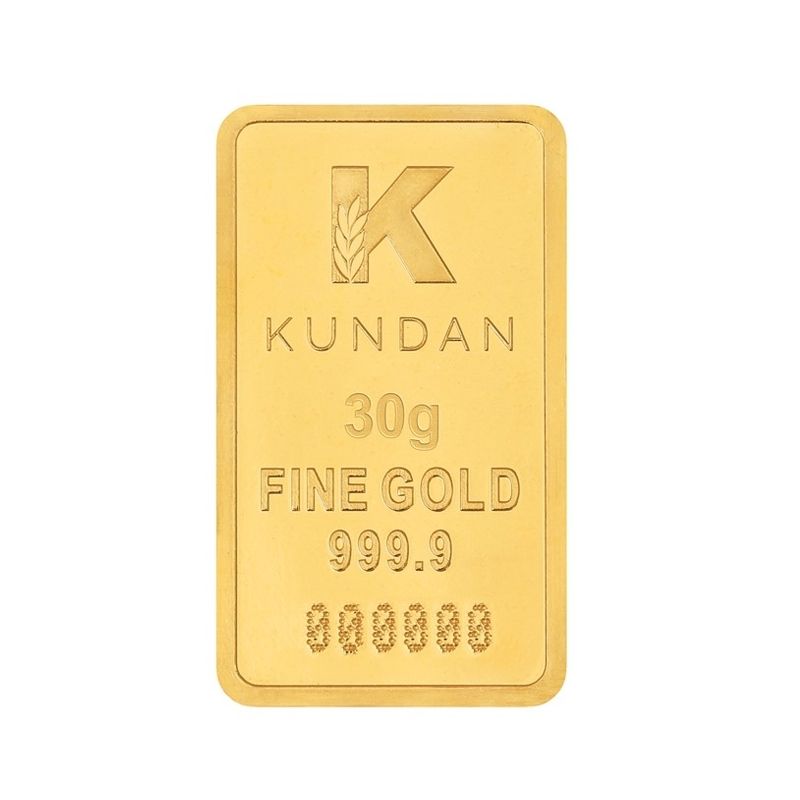 30g Gold Bar 24kt 999.9 purity Kalpataru Tree Tamper Proof Packaging Kundan