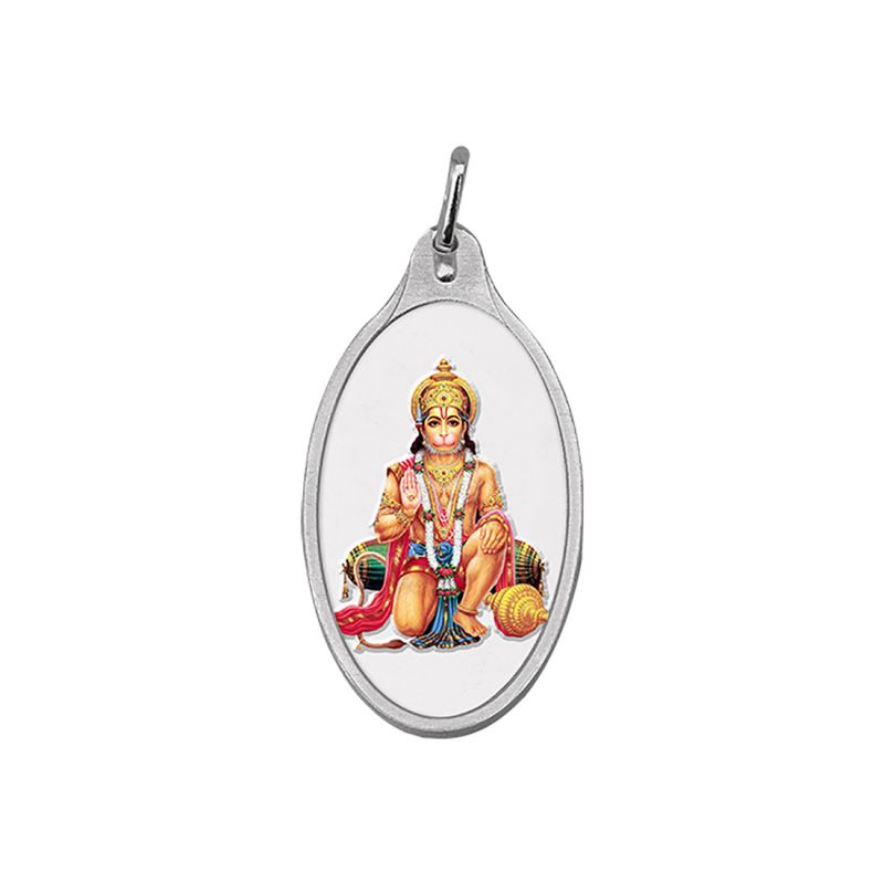 Hanuman ji shop silver pendant