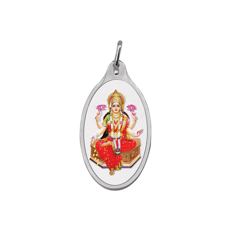 Silver lakshmi pendant clearance