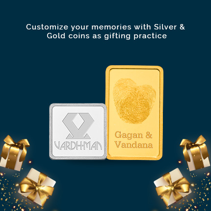Customize your memories with silver and gold coins as gifting practice!