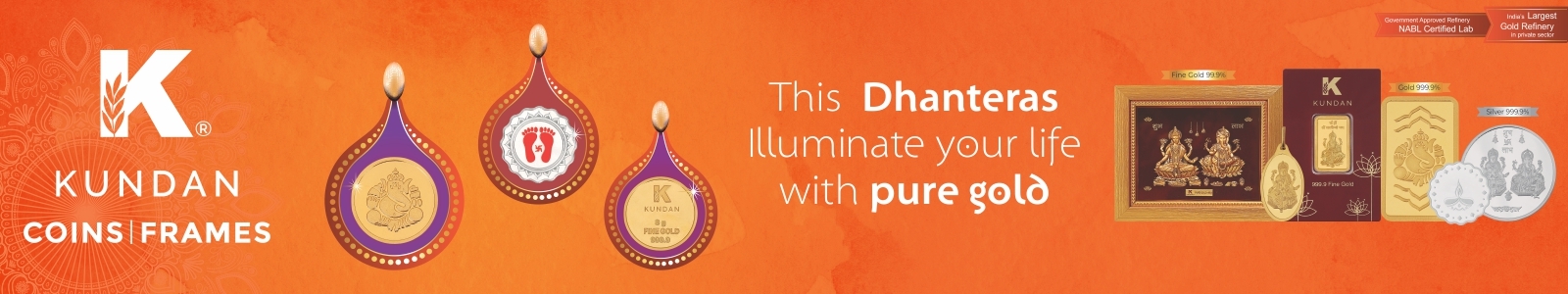 Make this festivity grandeur by gifting Gold or Silver Coins this Dhanteras