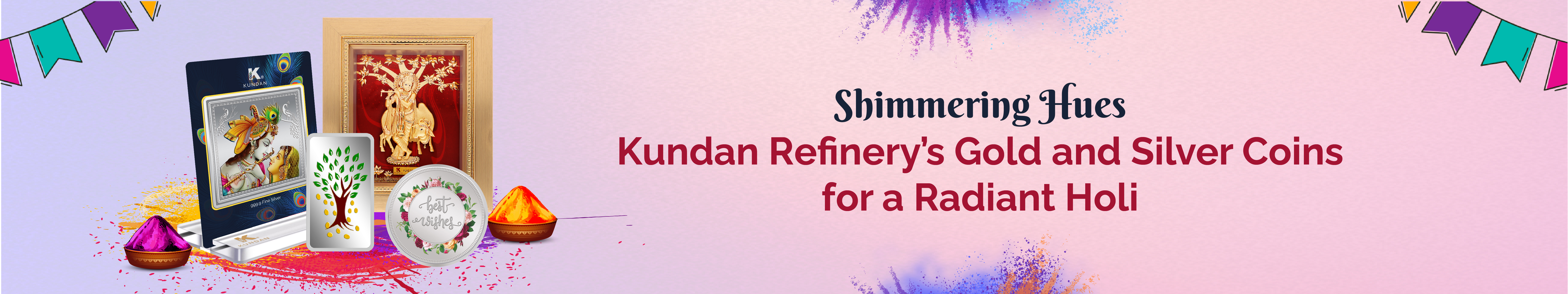 Shimmering Hues: Kundan Refinery’s Gold and Silver Coins for a Radiant Holi